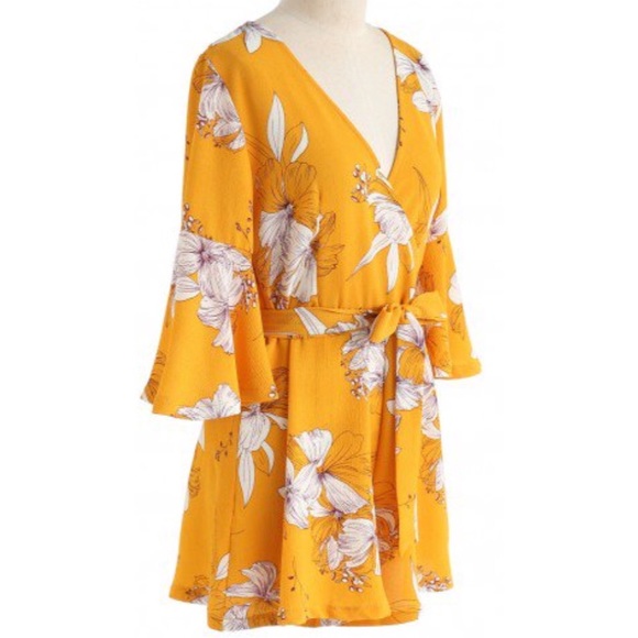 Chicwish Bold Blooms Romper - Picture 5 of 8